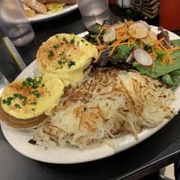 Eggs Benedict  at Champs Diner in Brooklyn