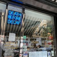 Front- truer words were never spoken   at Champs Diner in Brooklyn