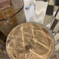 Chocolate peanut butter milkshake  at Champs Diner in Brooklyn