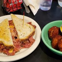 Vegan Reuben and Jalapeno Poppers at Champs Diner in Brooklyn