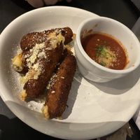 Mozzarella sticks (amazing)   at Champs Diner in Brooklyn