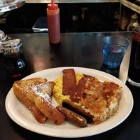French toast slam at Champs Diner in Brooklyn
