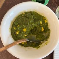 Mais og spinat  at Pippali in Herlev