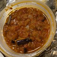 Eggplant curry at Ambrosia India Bistro in Monterey