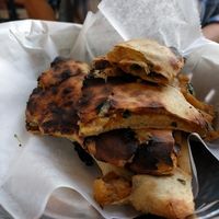 Aloo spinach parantha at Ambrosia India Bistro in Monterey