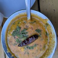 Vegan Yellow lentils at Ambrosia India Bistro in Monterey