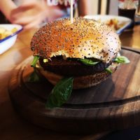 Super food vegan burger at Submarine Burgers in Zadar
