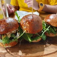 Vegan Sliders (Truffle, Original, Superfood) at Submarine Burgers in Zadar