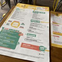 The menu had a clearly set out vegan section with several options to choose from.  at Submarine Burgers in Zadar