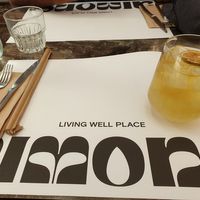 Iced mountain passion bubble tea €6.30 at Almond in Paros