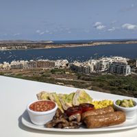 Breakfast with a view at Sea View Cafe in Mellieha