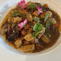 Gnocchi, Roasted Carrots, Radicchio, Sorghum, Pistachios  at The Green House in Wilmington