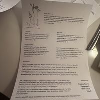 All vegan menu  at The Green House in Wilmington