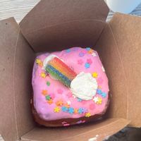 Over the Rainbow Donut at Valkyrie Doughnuts in St Petersburg