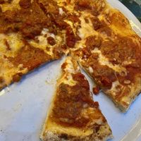 Pizza bolognesa vegana  at Villa Toscana in Marbella