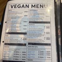 Vegan menu   at Ba-Mi  in Mount Gambier