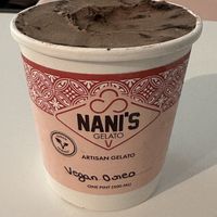 They usually have around 4 vegan options in pints😄  at Nani's Gelato in Toronto