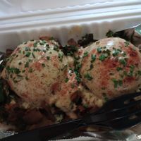 Eggs benny 😋🤤 at Fatcat Baking in Syracuse