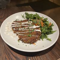 Lentil cake appetizer   at Tartine Bistro in Rocky River