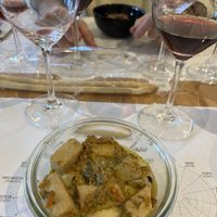 Tofu spezzatino   at il Bosco delle Galline Volanti in Barolo