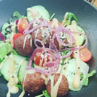 Falafel bowl at La Famiglia in Zadar