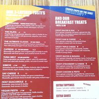 Menu at toastable. in Amsterdam