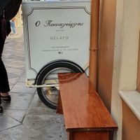 location at Papagiorgis Patiserie-Gelateria in Corfu