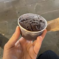 Dark chocolate!  at Papagiorgis Patiserie-Gelateria in Corfu