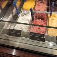 Vegan sorbet ice cream at Papagiorgis Patiserie-Gelateria in Corfu