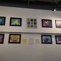 On different walls at Nagara Thai Gold in Central Singapore