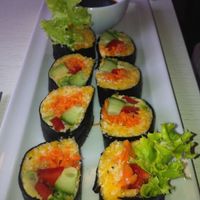 Raw sushi at Botanique in Vilnius