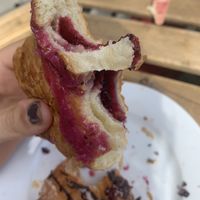 Berry croissant  at Massolit Books & Café in Krakow