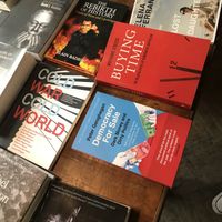 Books  at Massolit Books & Café in Krakow