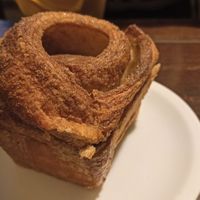 Bon with cinnamon and ginger at Massolit Books & Café in Krakow