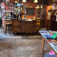 Counter  at Massolit Books & Café in Krakow
