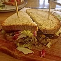 Vegan BLT at La Birou Bistro in Brasov