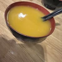 Pumpkin purée I would bath In it. Most delicious soup ever   at Jjanga in Las Vegas