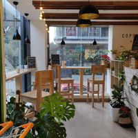 View of the cafe  at Copper + Cloves @ Organic World in Bangalore