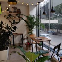 View of the cafe  at Copper + Cloves @ Organic World in Bangalore