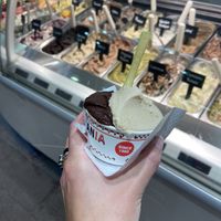   at Gelatomania in Taormina