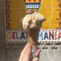   at Gelatomania in Taormina