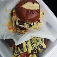 Pulled Pork Burger at Soul Wired Cafe in Jackson