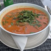 Thai noodle soup, incredible! at Friend's Bistro in Westport