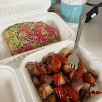 Avocado Toast and Potatoes at Prince Street Cafe in York