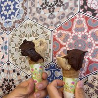 Gelato buonissimo! Molta scelta di gusti vegani e cono vegano senza glutine  at Gelateria il Masgalano in Siena