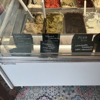 Examples of vegan gelato  at Gelateria il Masgalano in Siena
