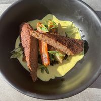 Curry with forbidden rice and impossible meat at Overlook Bar & Grill in Denali