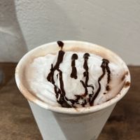 Hot coco  at Tsuchi Cafe in Toronto