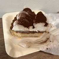Tiramisu tart  at Tsuchi Cafe in Toronto