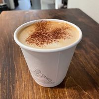 Oat Milk Cappuccino  at Tsuchi Cafe in Toronto